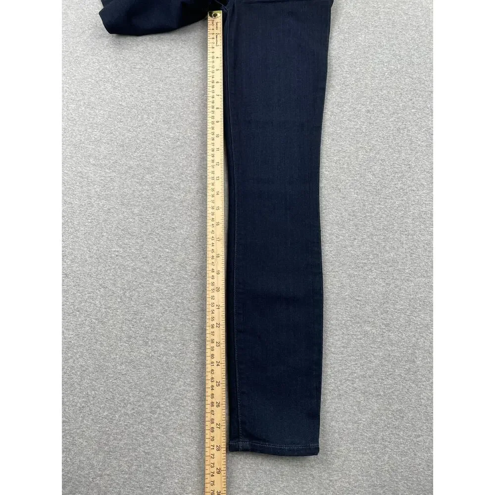 PAIGE Hoxton Ankle High Rise Skinny Jeans Womens 24 Corsica Dark Wash Blue